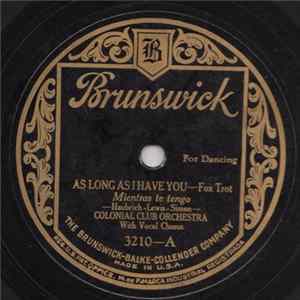FLAC Colonial Club Orchestra - As Long As I Have You / Dream Of Love And You
