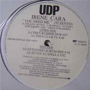 FLAC Irene Cara - You Need Me (Ti Sento)
