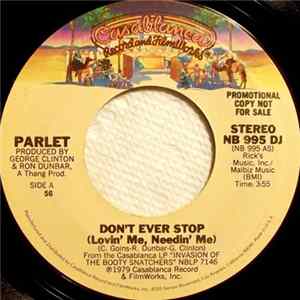FLAC Parlet - Don't Ever Stop (Lovin' Me, Needin' Me)