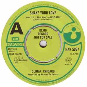 FLAC Climax Chicago - Shake Your Love
