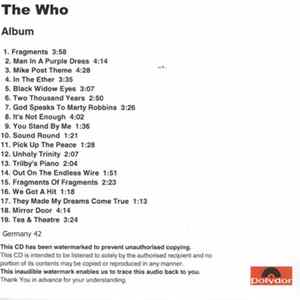 FLAC The Who - Endless Wire