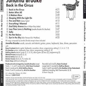 FLAC Jonatha Brooke - Back In The Circus