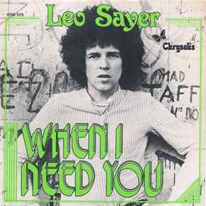 FLAC Leo Sayer - When I Need You