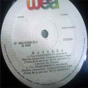 FLAC Madonna - I'll Remember (Te Recordaré)