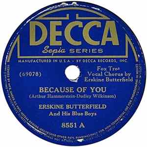 FLAC Erskine Butterfield And His Blue Boys - Because Of You / You Might Have Belonged To Another