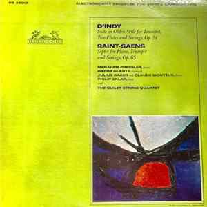 FLAC Menahem Pressler, Harry Glantz, Julius Baker, Claude Monteux, Philip Sklar - D'Indy - Suite In Olden Style For Trumpet, Two Flutes And Strings, Op. 24 / Saint-Saens - Septet For Piano, Trumpet And Strings, Op 65