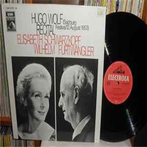 FLAC Hugo Wolf / Elisabeth Schwarzkopf / Wilhelm Furtwängler - Hugo Wolf Recital