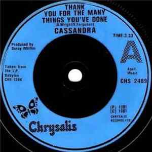 FLAC Cassandra / Johnny Clarke - Thank You For The Many Things You've Done / Babylon