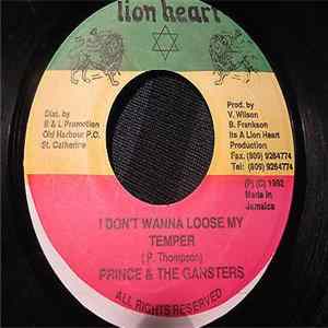 FLAC Prince & The Gansters - I Don't Wanna Lose My Temper