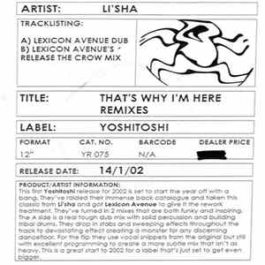 FLAC Li'sha - That's Why I'm Here Remixes