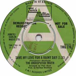 FLAC The Undisputed Truth - Save My Love For A Rainy Day