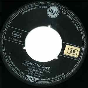 FLAC Joe Reisman And His Orchestra And Chorus - What'd He Say? / Love Song From Houseboat