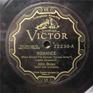 FLAC John Boles - Romance / After A Million Dreams