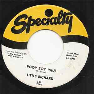 FLAC Little Richard - Poor Boy Paul / Wonderin'
