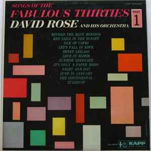 FLAC David Rose & His Orchestra - Songs Of The Fabulous Thirties - Part I