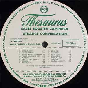 FLAC Unknown Artist - Sales Booster Campaign: "Strange Conversation"