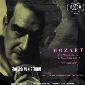 FLAC Mozart, Eduard Van Beinum Conducting The London Philharmonic Orchestra - Symphony No. 35 In D Major (K.385) - 'The Haffner'