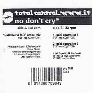 FLAC Total Control - No Don't Cry