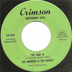 FLAC Lee Andrews & The Hearts - I've Had It