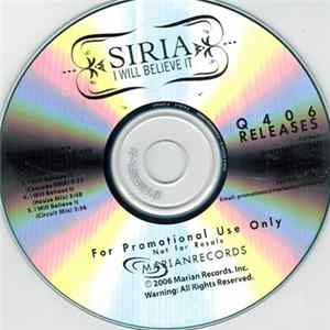 FLAC Siria - I Will Believe It