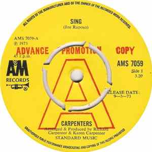FLAC Carpenters - Sing