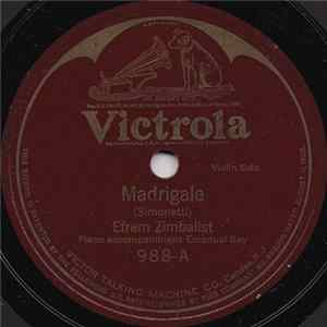 FLAC Efrem Zimbalist - Madrigale / Petite Sérénade