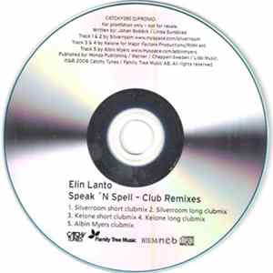 FLAC Elin Lanto - Speak ´N Spell (Club Remixes)