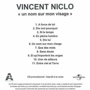 FLAC Vincent Niclo - Un Nom Sur Mon Visage