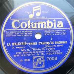 FLAC Mr. G. Thill - La Walkyrie - Chant D'amour De Siegmund / Werther - J'aurai Sur Ma Poitrine