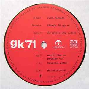 FLAC Various - Glasbeni Koledar '71