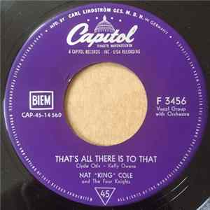 FLAC Nat "King" Cole - That's All There Is To That / My Dream Sonata