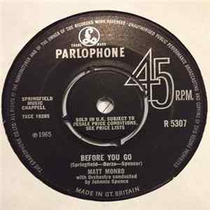 FLAC Matt Monro - Before You Go