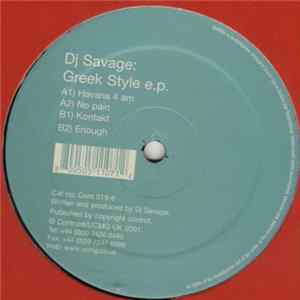 FLAC DJ Savage - Greek Style E.P.