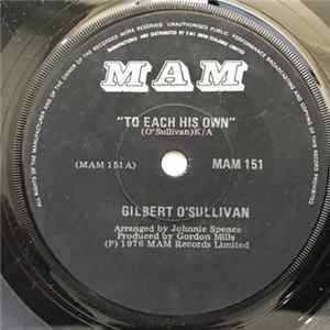 FLAC Gilbert O'Sullivan - To Each His Own