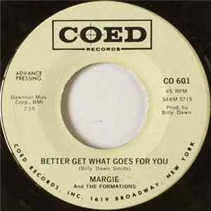 FLAC Margie And The Formations - Better Get What Goes For You / Sad Illusion