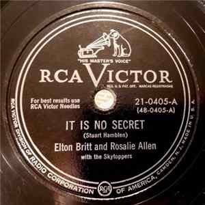 FLAC Elton Britt And Rosalie Allen With The Skytoppers - It Is No Secret / A Little Bit Blue
