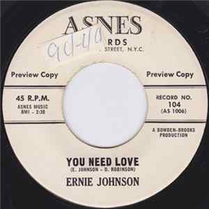 FLAC Ernie Johnson - You Need Love / Tell Her For Me