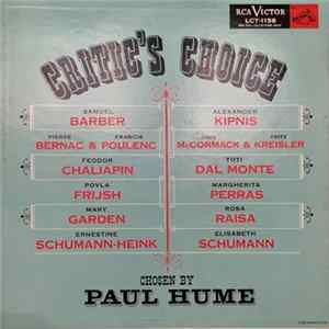 FLAC Paul Hume - Critic's Choice