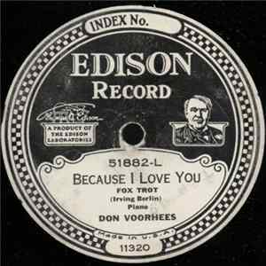FLAC Don Voorhees - Because I Love You / For My Sweetheart