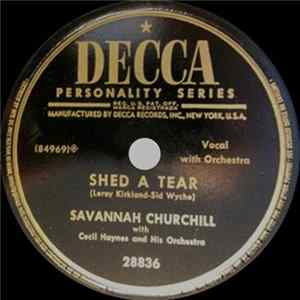 FLAC Savannah Churchill With Cecil Haynes And His Orchestra - Shed A Tear / Shake A Hand