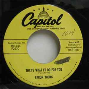 FLAC Faron Young - That's What I'd Do For You
