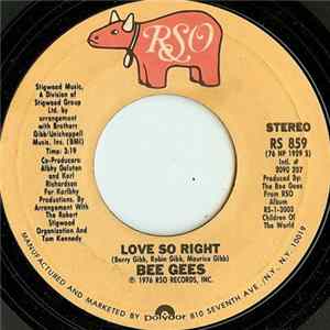 FLAC Bee Gees - Love So Right