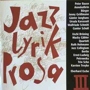 FLAC Various - Jazz - Lyrik - Prosa III