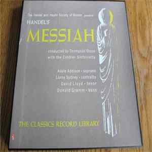 FLAC Handel / The Handel & Haydn Society Of Boston, The Zimbler Sinfonietta, Thompson Stone - Handel's Messiah