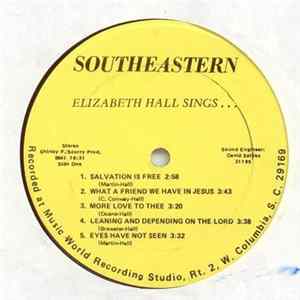FLAC Elizabeth Hall - Elizabeth Hall Sings...