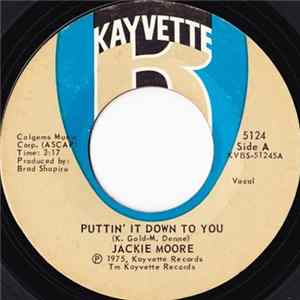 FLAC Jackie Moore - Puttin' It Down To You