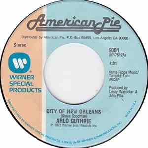 FLAC Arlo Guthrie - City Of New Orleans / Alice's Rock & Roll Restaurant