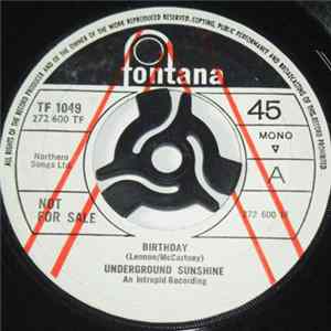 FLAC Underground Sunshine - Birthday