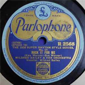 FLAC Mildred Bailey & Her Orchestra - Rock It For Me / I Let A Song Go Out Of My Heart