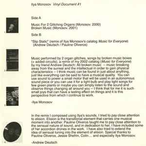 FLAC Ilya Monosov - Vinyl Document #1